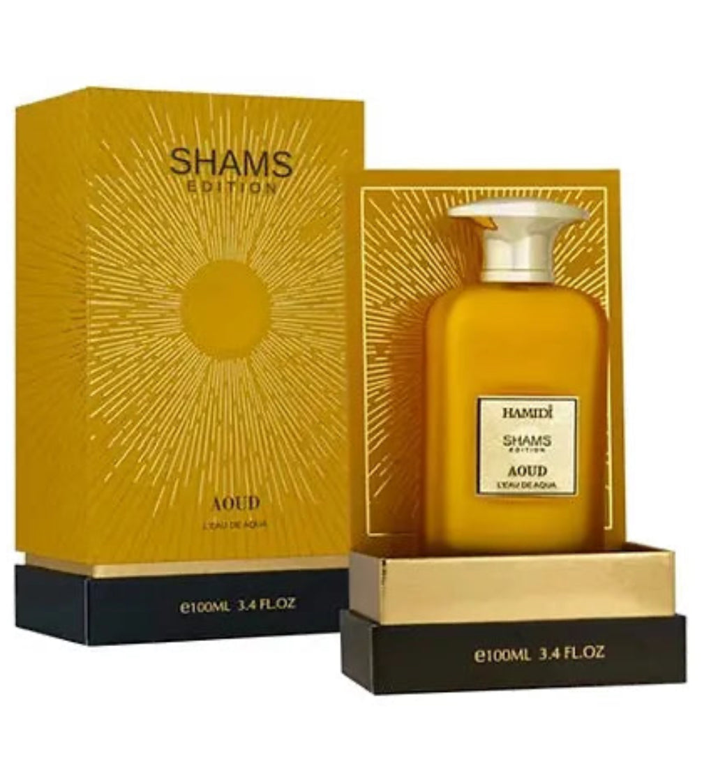 AOUD - SHAMS EDITION - 3.4oz L’EAU DE AQUA oud hamidi